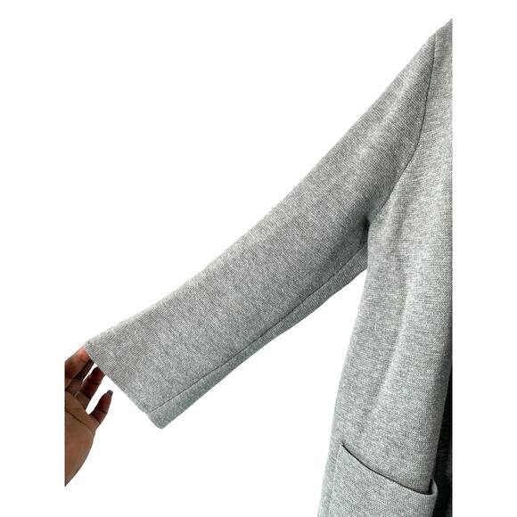 J.Crew Sophie Gray Cotton Lightweight Open Front Sweater Blazer Size Small - Picture 6 of 9